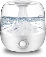 فواحة بخار مضيئة LED سعة 3 لتر بقوة 25 واط بشكل جم...