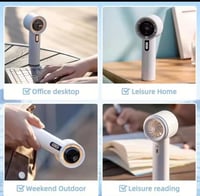 مروحة توربينية محمولة صغيرة مروحة محمولة ذكية بسرع...