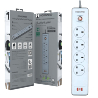 توصيل كهربائية 4 منافذ مع منفذين يو اس بي ومنفذ PD...