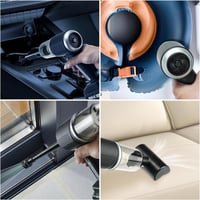 مكنسة كهربائية لاسلكية للسيارة 120 واط بطارية قابل...