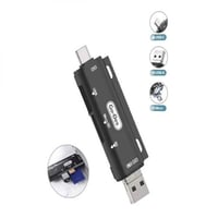 قارئ بطاقة الذاكرة OTG عالي السرعة 3 في 1 بمنفذ تا...