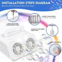 جهاز فقاعات محمولة ببطاريات للاطفال وحفلات واكثر م...