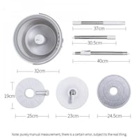 ممسحة أرضيات الذكية مع دلو يعمل بنظام التجفيف والت...