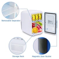 ثلاجة المكياج والجمال صغيرة لمستحضرات التجميل 4 لت...