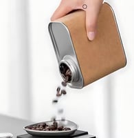 عزبة قهوة مختصة حقيبة من الجلد 8 في 1 تجهيزات كامل...