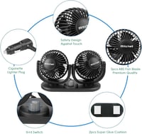 مروحة مزدوجة للسيارة بقوة Mitchell - V12 بحجم 4 إن...