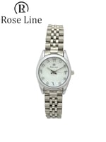 ساعه يد من روز لاين نسائي باللون الفضي كامل