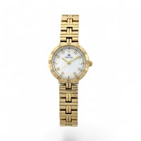 ساعة يد نسائية ذهبية بتصميم راقٍ وعصري – ستانلس ست...