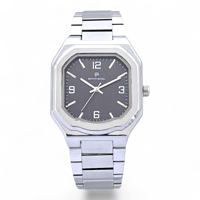 ساعة رجالية تعزز أناقتك باللون الفضي