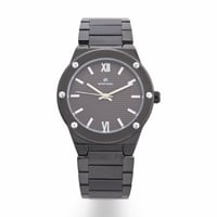 ساعة يد رجالية فاخرة من ستانلس ستيل باللون الأسود...