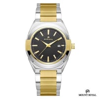 ساعه مونت رويال كلاسيك بالمينا الاسود