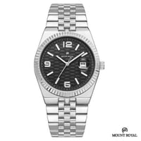 ساعه مونت رويال برستيج الملكية بالمينا الاسود