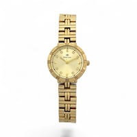 ساعة يد نسائية ذهبية بتصميم راقٍ وعصري – ستانلس ست...