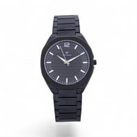 ساعه رجاليه مودرن شاين باللون الاسود