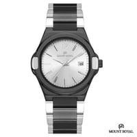 ساعه مونت رويال سكاي لاين بالمينا الابيض