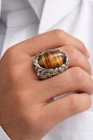 خاتم رجالي - فضه عيار ٩٢٥