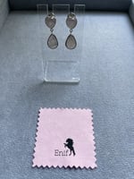 حلق الروز كوارتز دورين - فضه عيار 925