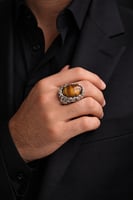 خاتم رجالي - فضه عيار ٩٢٥