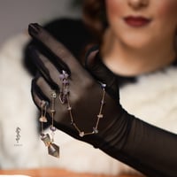 قلادة العطر من حجر الفلوريت - بسلسال احجار