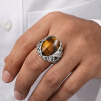 خاتم رجالي - فضه عيار ٩٢٥