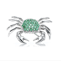 بروش فضه حجر الزمرد