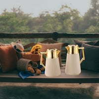 طقم ترمس ذهبي بني للشاي والقهوة من رويال كاميل 021...