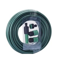 خرطوم ماء بطول 15 متر مع رشاش ومرفقات