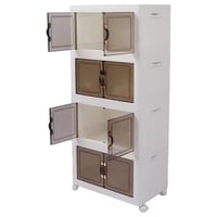 صناديق تخزين كبيرة بأبواب شفافة