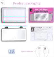 مرآة مكياج حاجبة للسيارة