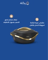 طقم حافظات ميلتون من الستانلس ستيل 4 قطع