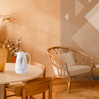 طقم ترامس أبيض شفاف للشاي والقهوة من رويال كاميل 0...