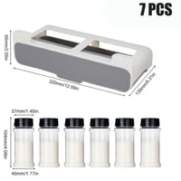 درج منظم للتوابل مع 6 علب