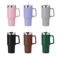 كوب قهوة ستانلس ستيل حراري 1200ml بحافظة حرارة وبر...