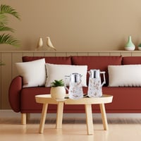 طقم ترمس فضي رخامي للشاي والقهوة من رويال كاميل 02...