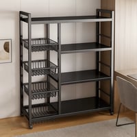 رف التنظيم المتنقل للمطبخ والغرف