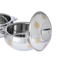 حافظة حرارة ستانلس ستيل بثلاث سعات