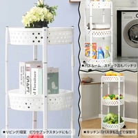 عربة سلال دائرية قابلة للطي