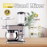 عجانة كهربائية ومحضر طعام وفرامة لحم 3 في 1 بسعة 5...