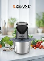 ريبون فرامة خضار ولحوم ستيل بسعة 2 لتر ، 350 واط م...