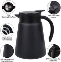 ترمس للقهوة والشاي حافظ للحرارة بسعة 880مل مزود بك...