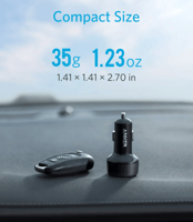 شاحن سيارة انكر باوردرايف كلاسيك 35 واط بمنفذ USB...