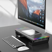 طاولة حاملة للشاشة قابلة للطي مع 4 منافذ USB وحامل...