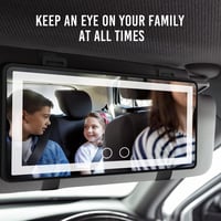 مرايا داخلية للسيارة مع اضاءات ليد تعمل بالشحن