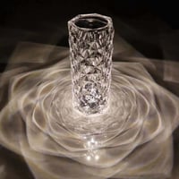 ابجورة اضاءة طاولة كرستالية LED 360ْ تعمل بالشحن م...