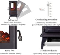 دفاية ديكور على شكل دولاب بقوة 2000 واط من جي في س...