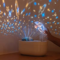 فواحة ومرطب هواء مزدوج مزودة بروجيكتر اضاءة الفضاء