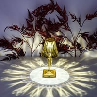 ابجورة كرستالية باضاءة ليد تعمل باللمس ومزودة بريم...