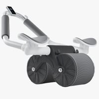 عجلة تمارين البطن مع ارتداد تلقائي ودعم للكوع مزود...