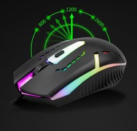 ماوس وكيبورد جيمنج مخصصة للألعاب مزود بإضاءات ليد...