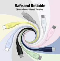 كيبل شحن ونقل بيانات تايب سي الى تايب سي 1 متر بقو...